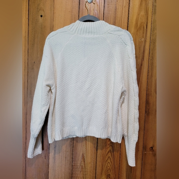 Cozy Cable Knit Cream Sweater - Picture 3 of 10